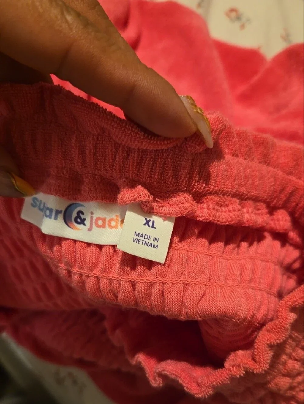 Bright Pink Strapless Smocked Sundress